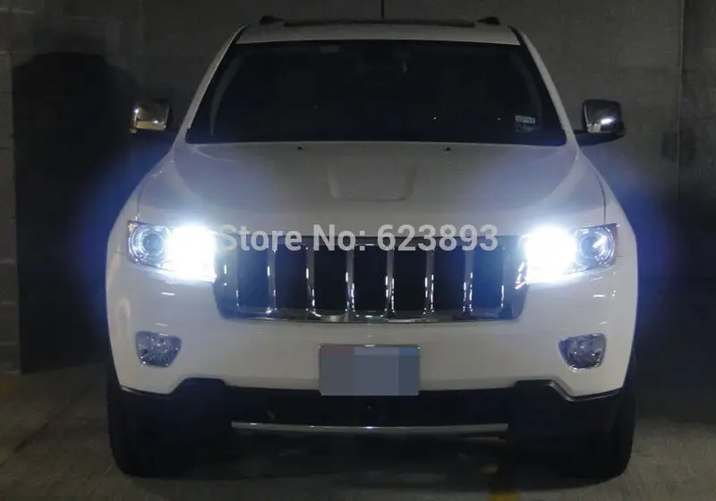 Lampu Lari Siang Hari LED Bebas Kesalahan 2x Lampu DRL/Lampu Sinyal Belok Depan untuk Jeep Grand Cherokee 2011-13