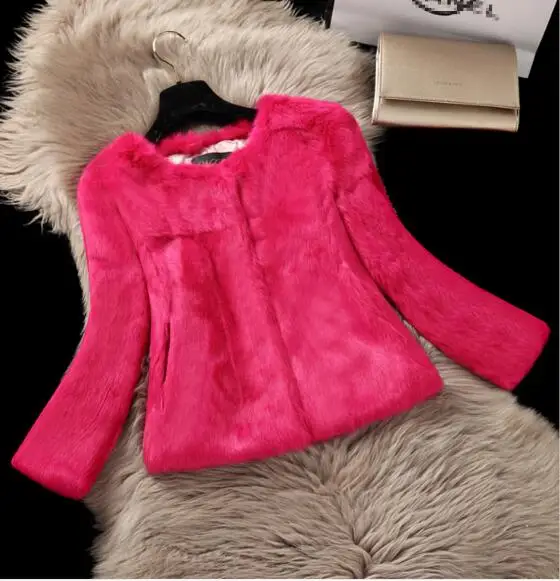 Fur Coat Winter Jacket Women Fourrure Short Style Fashion