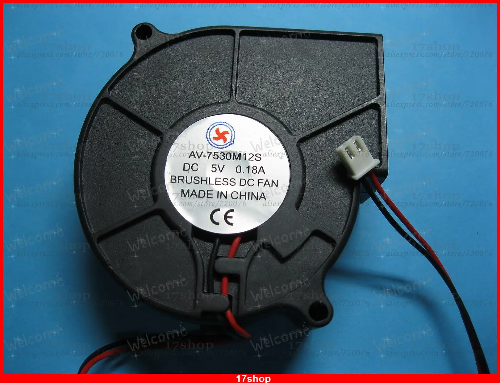 

1 pcs Brushless DC Blower Fan 5V 7530S 75x30mm 2pin