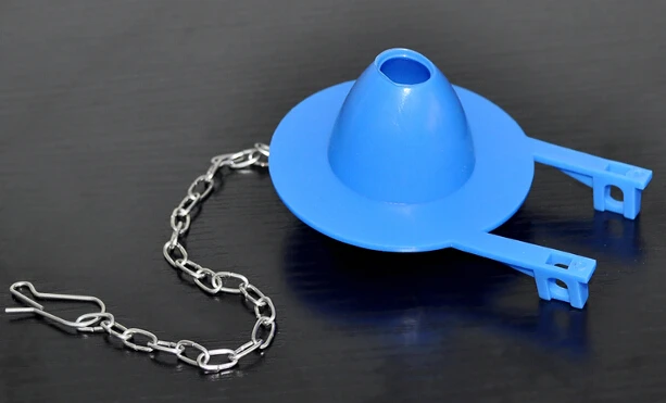 7.5cm quality rubber drain valve toilet tank fittings toilet seal Pusey water stop valve cover shoot with metal chain