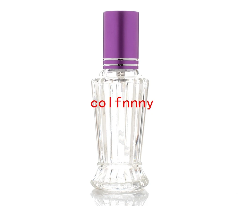 500pcs/lot Fast Shipping 10ML Clear Glass Spray Bottle Portable Perfume Atomizer Mini Sample Tube Bottle Glass Vials