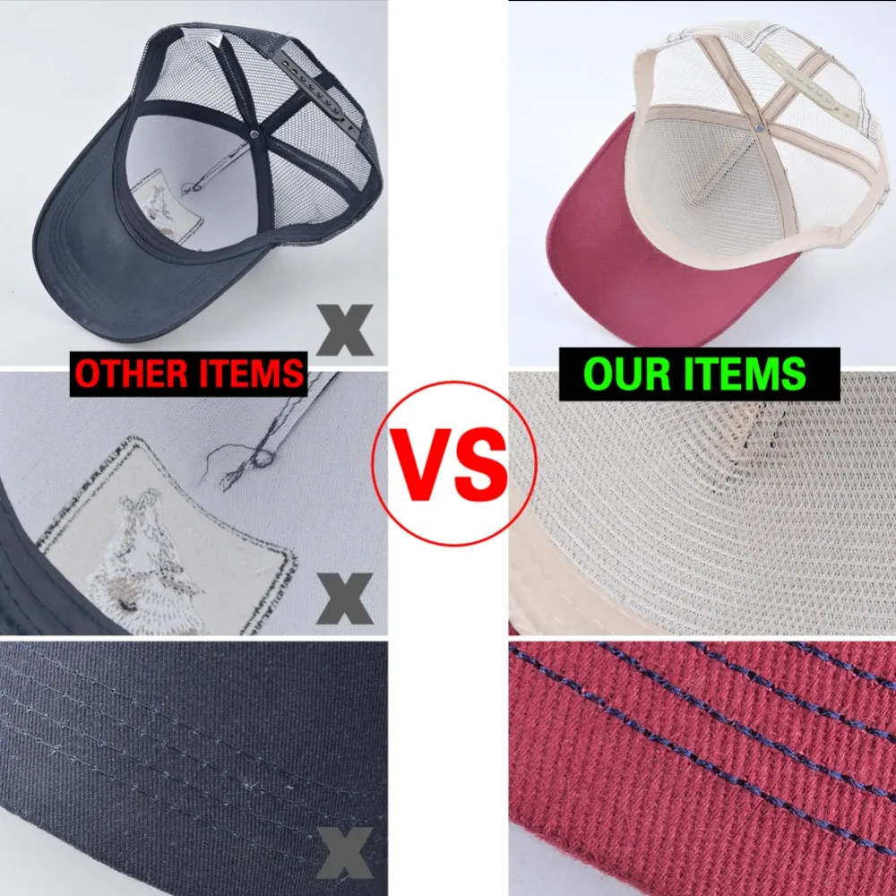 TQMSMY Men Summer Cotton Embroidery Animal Baseball Cap for Women Mesh Donkey Trucker Cap Hats For Men Gorras Casual Caps TDLV