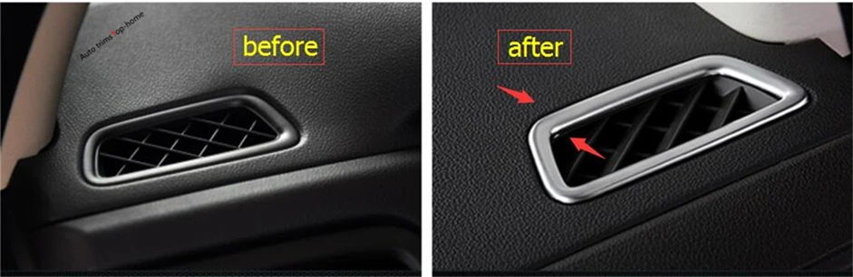 

Yimaautotrims Front Air Conditioning AC Vent Outlet Cover Trim 2 Pcs Fit For Honda CRV CR-V 2013 - 2016 ABS Interior Mouldings