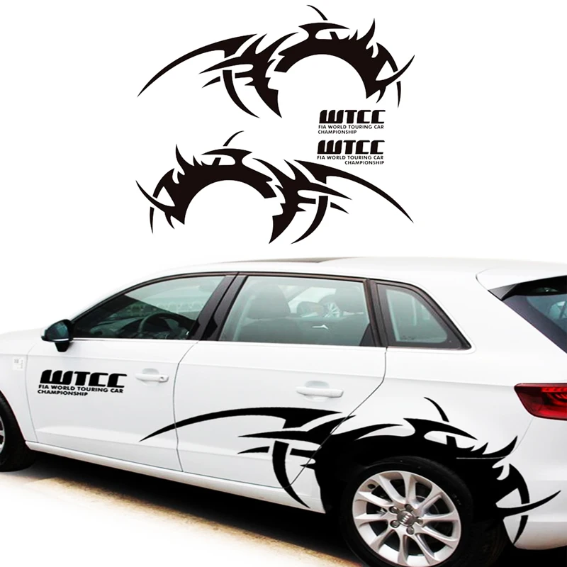 

Universal 1 Pair Car Stickers Tire Car styling ire Flame Decor Vinyl Decals Car Styling Stickers for Truck Auto