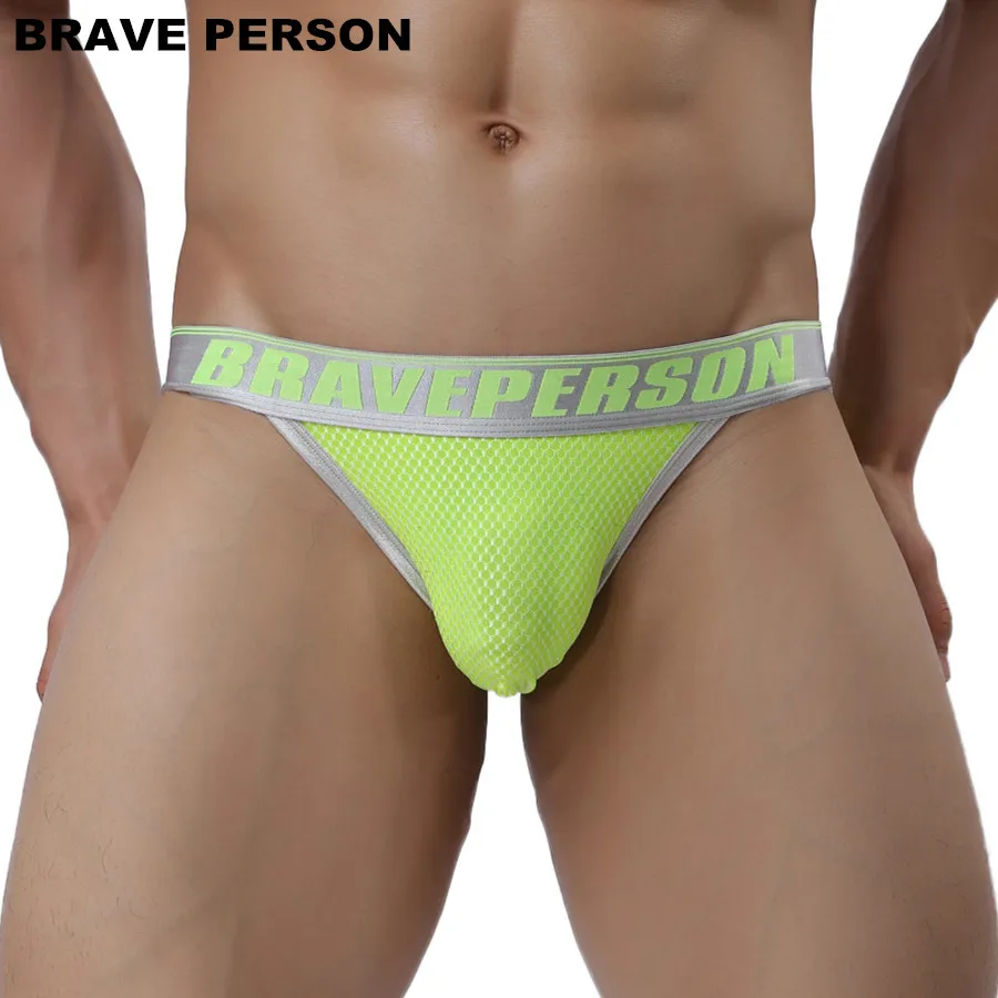 BRAVE PERSON Brand Male Underwear Men Briefs New Arrivals Men\'s Sexy Underpants Low-waist Nylon Underwear Briefs For Man