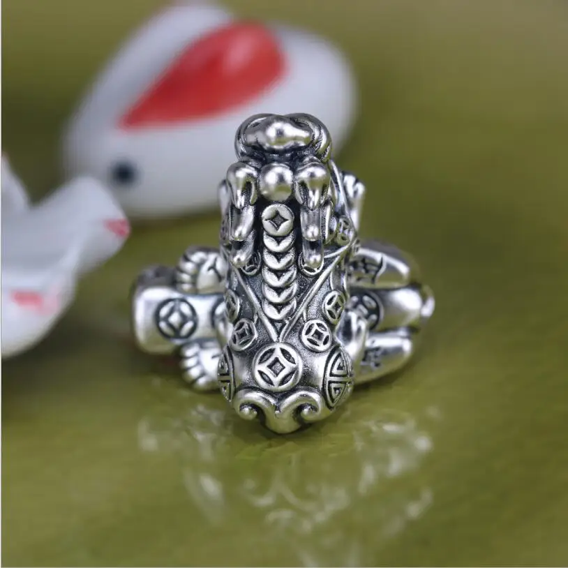 100% 3D 999 Silver Fengshui Pixiu Beads  Pure Silver Lucky Beast Jewelry Beads Wealth Pixiu Beads Powerful for wealth