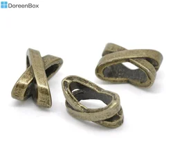 Doreen Box hot-  100 Bronze Tone Spacer Beads / Pendants 10x7mm (B13445)