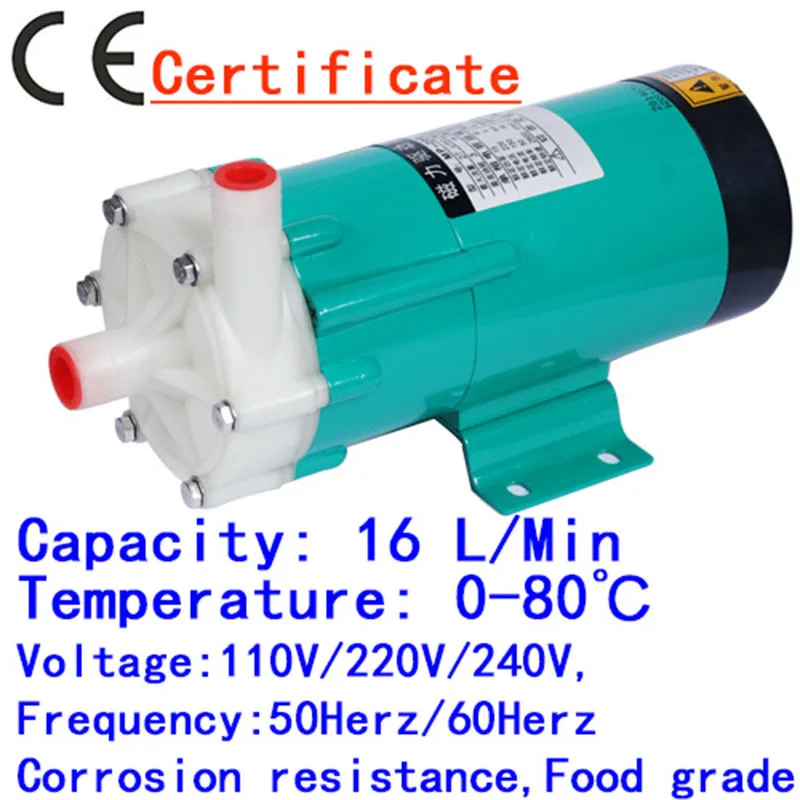 

Centrifugal Impeller Water Pump MP-15RN 60HZ 220V Magnetic Drive Circulation liquid Collect Transport Gas Absorb Equipment