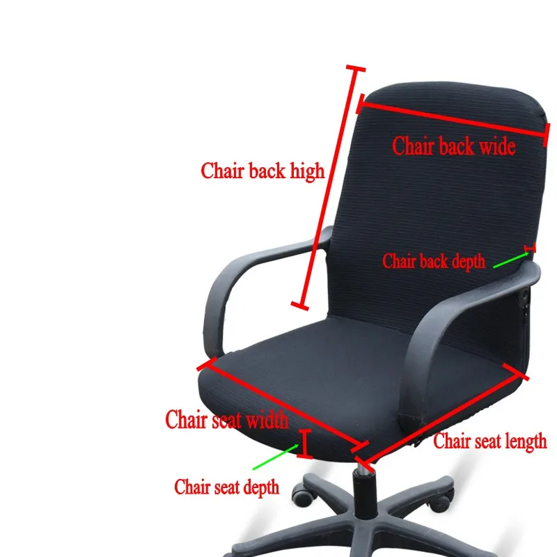 Elastic Office Computer Chair Cover Stretch Rotating Lift Chair Cover Armrest Office Stretch Tight Wrap Seat Case Home Decor