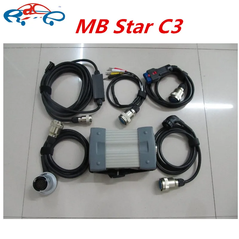 

MB Star C3 Diagnostic Multiplexer Tester with full cables for MB Car Diagnostic mb star c3 without software