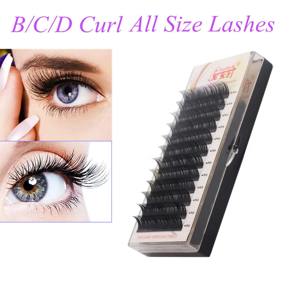 

Individual Eyelash Extension All Size Cilia, B/C/CC/D Curl, All Size 3D Volume False Eye Mink Lashes, Faux Eyelash Extension