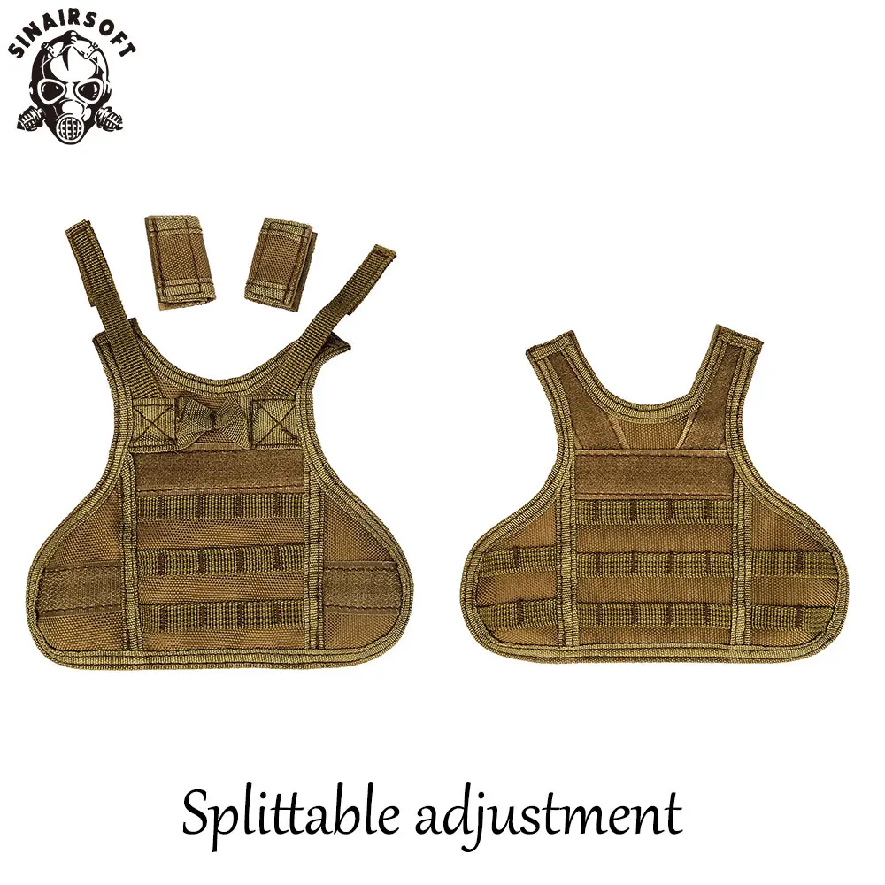 SINAIRSOFT 2 Pieces Tactical Beer Molle Bottle Cover Vest Beverage Cooler Christmas Dress Up Halloween Party