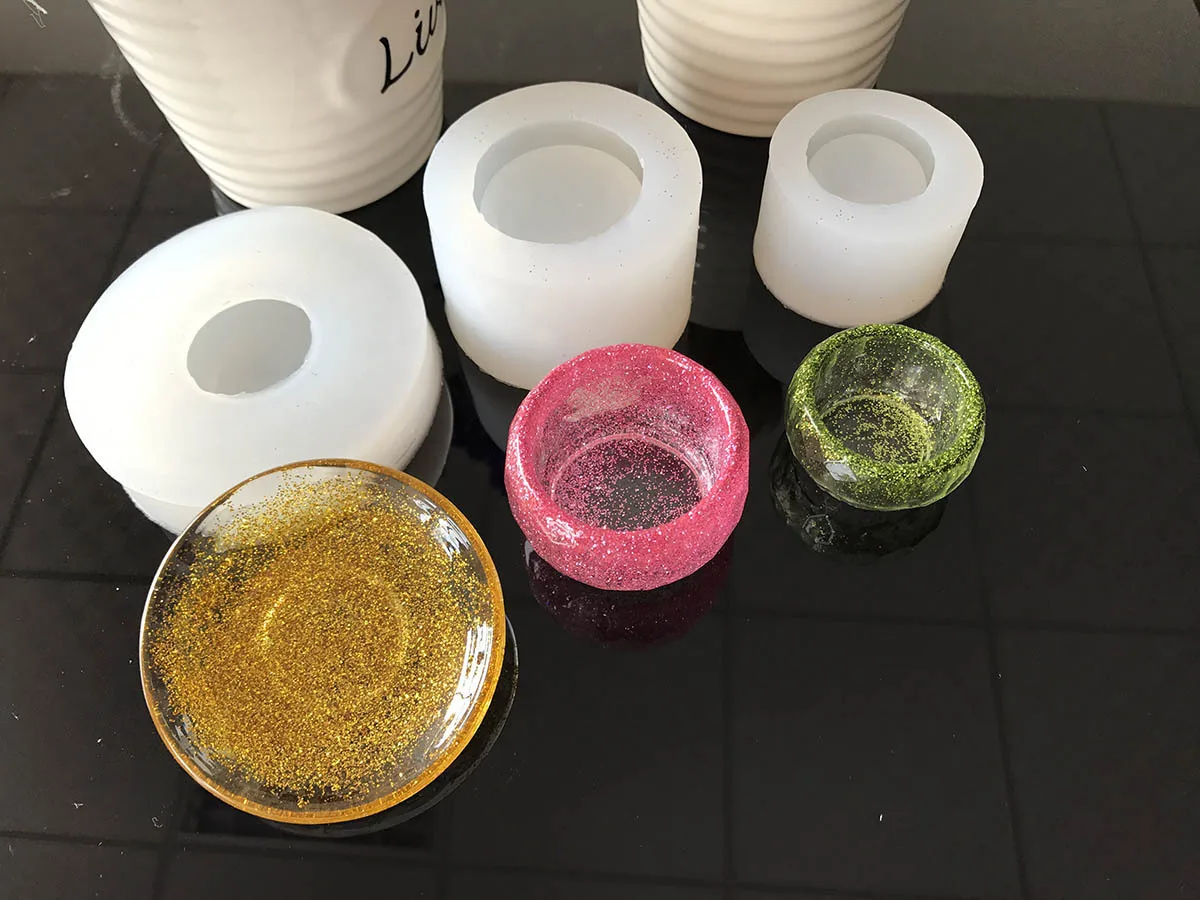 

Transparent Bowl Plate Expoxy Resin Jewelry Mold DIY Craft Dried Flower Jewelry Making Tools UV Glue Jewelry Decorative Molds