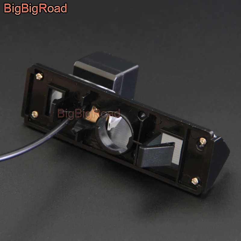 BigBigRoad Car Intelligent Dynamic Trajectory Tracks Rear View CCD Camera For Mitsubishi Pajero Sport Montero Grandis Challenger