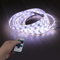 12V LED Strip Light 1M 2M 3M 4M 5M Dimmable LED Lamp Tape  White/Warm White 2835 SMD Ribbon Diode with RF Dimmer Remote Control