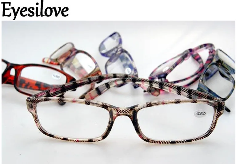 Eyesilove fashion colorful reading glasses for women men ultra-light reading glasses lenses degree from +1.00 to +4.00