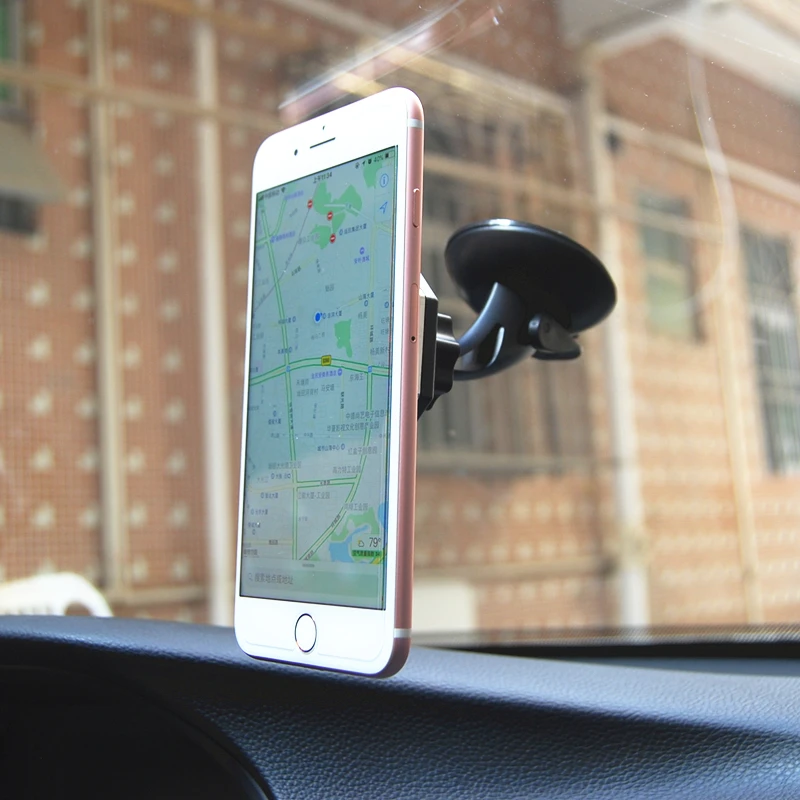 Universal Magnetic Car Phone Holder Windshield Mount Mobile Phone Holder Support GPS Display Bracket 360 Rotatable Holder