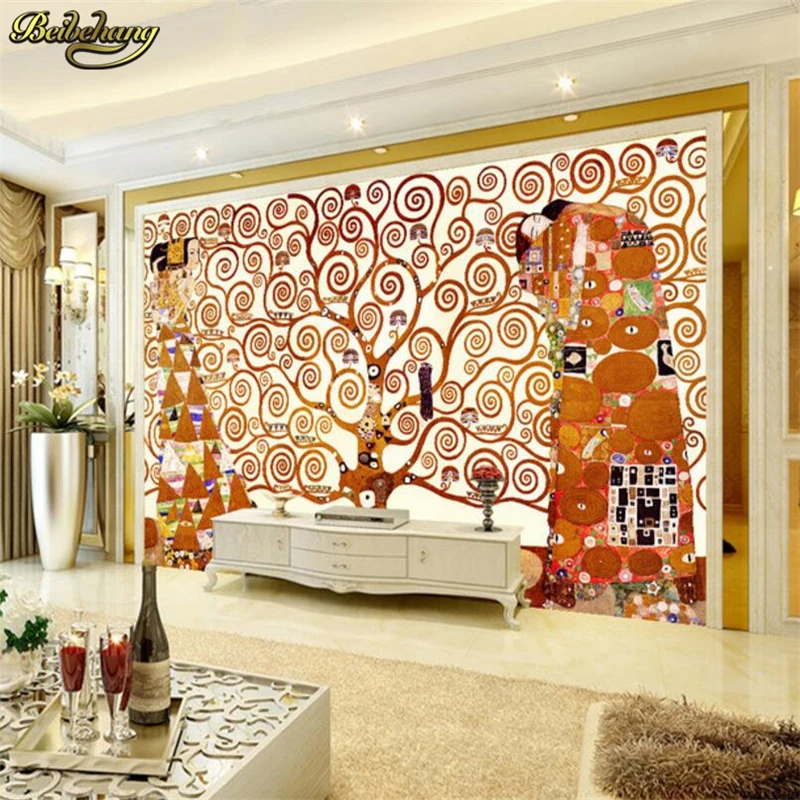 

beibehang Abstract tree Custom Photo Wallpaper papel de parede 3D TV Background Romantic Living Room Bedroom Mural wall paper