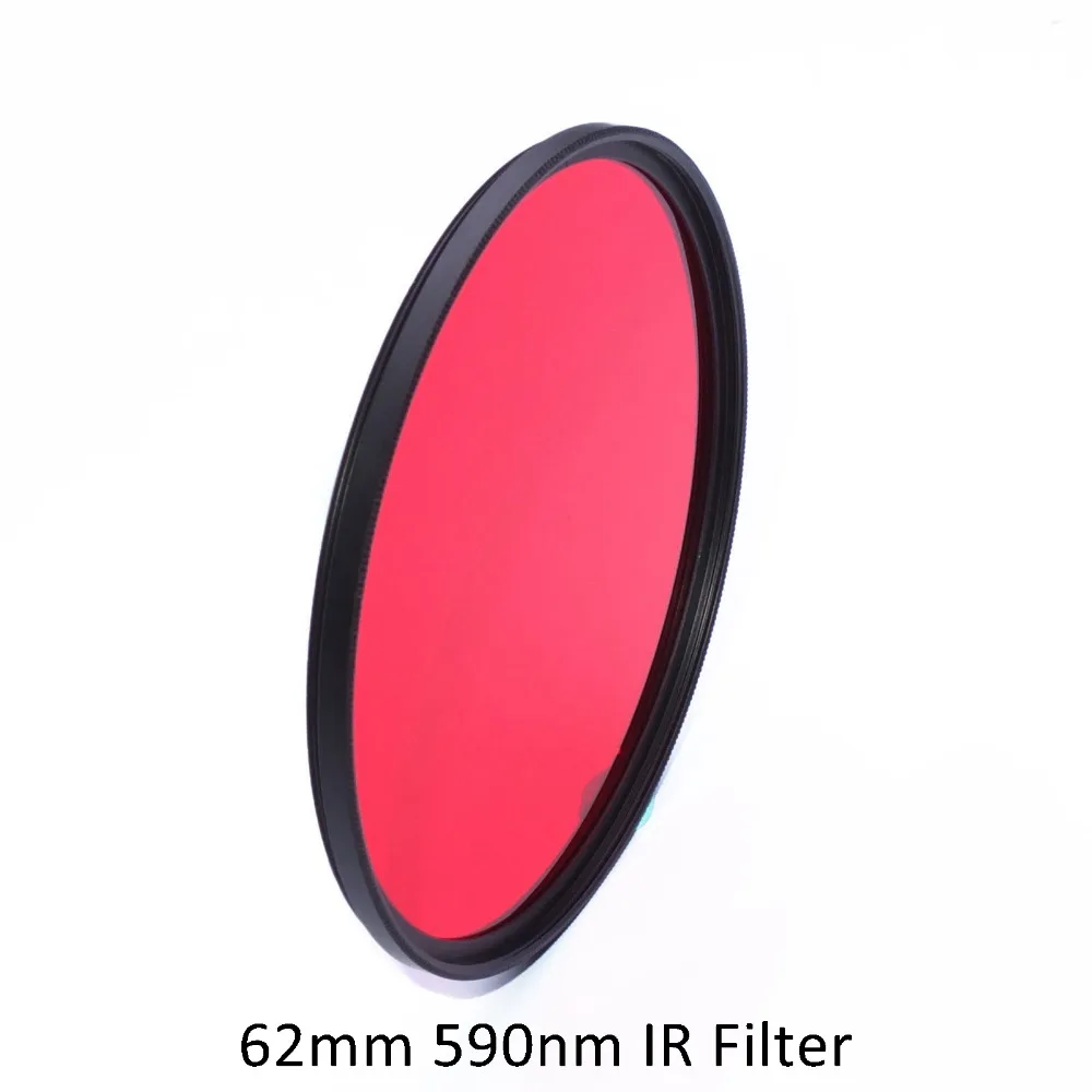 62mm 590nm Infrared IR Optical Grade R59 Filter for Camera Lens