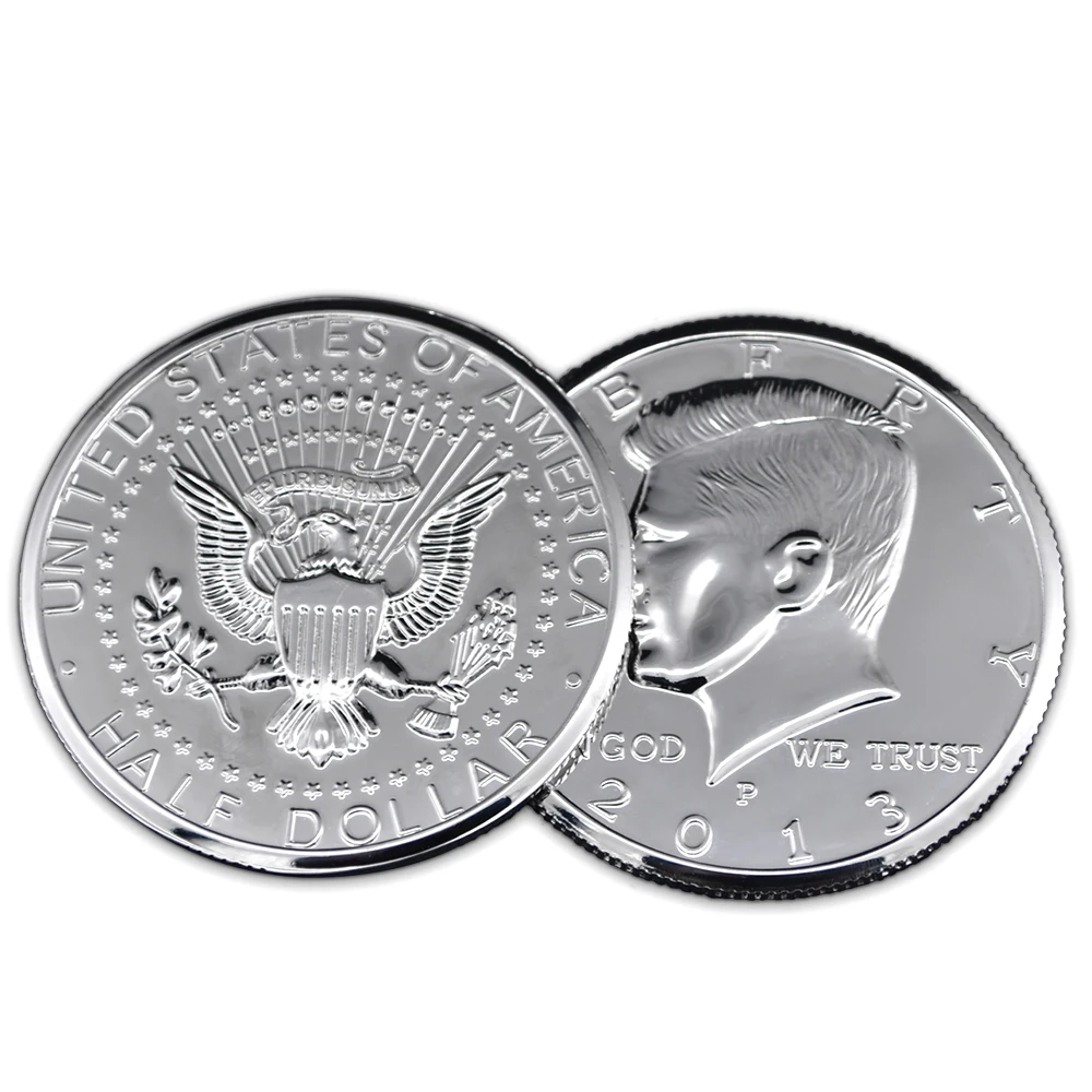 Jumbo Coin 3 inch Half Dollar Magic Tricks Coin Appear Disappear Magia Close Up Accessories Illusion Props Gimmick Comedy