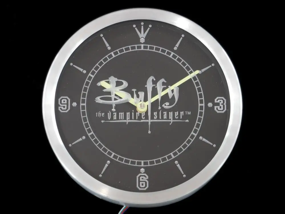 nc0219 Buffy the Vampire Slayer Neon Light Signs LED Wall Clock