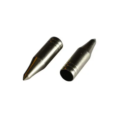 50/100 pcs ID 8 mm Field Tips Point Arrowhead in Steel Tips for Compound /Recurve Bow Archery Hunting