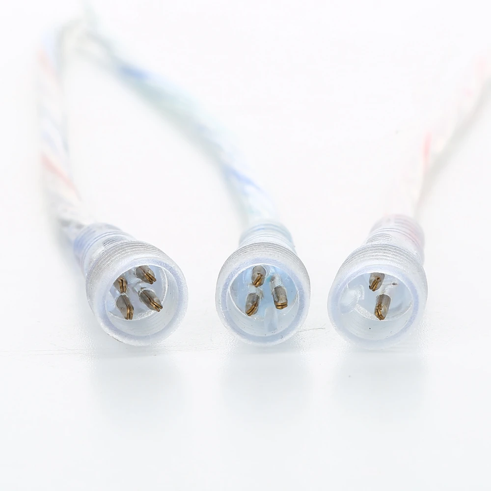 5 Pairs 2 Pin/3 Pin/4 Pin Waterdichte Connector Met Draad Kabel IP68 Vrouwelijke & Mannelijke Plug 2X 0.3 (Mm2)