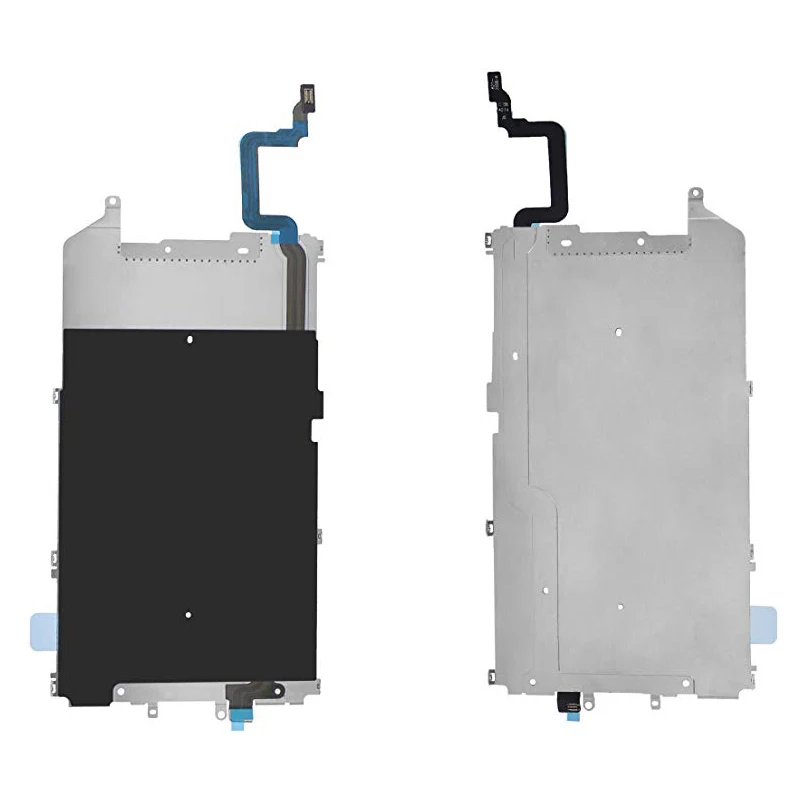 Dla iPhone 6 6 Plus Ekran LCD Tylna metalowa osłona z przyciskiem Home Rozwiń elastyczny kabel Wstępnie zainstalowana część zamienna