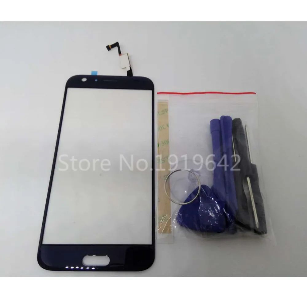 Strumenti di riparazione + Nuovo Per Doogee BL5000 di Ricambio da 5.5 pollici Capacitivo Frontale Dello Schermo di Tocco Nero Blu del Pannello di Vetro