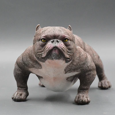 

American Bully Dog Model Ornaments, Resin Crafts, Simulation Gift, Car, Home, Decorative