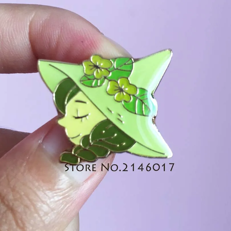 

50pcs Custom Pins Brooches Summer Hot Lapel Pin Ladies Spring Girl with Flower Hat Fashion Gift Metal Carton Soft Enamel Badge