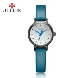 Julius Women's Wrist Watch With Leather Strap Elctronic Relojes for Girls Woche Women Dress Retro Vintage Clock JA-995