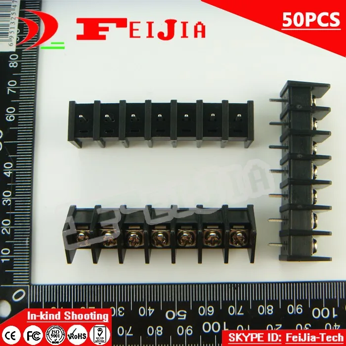 

50PCS 35-8.25-7P / 35 8.25mm 7Pin Barrier Terminal Block Screw Terminal Block Pitch 8.25mm Terminal Block Free Shipping