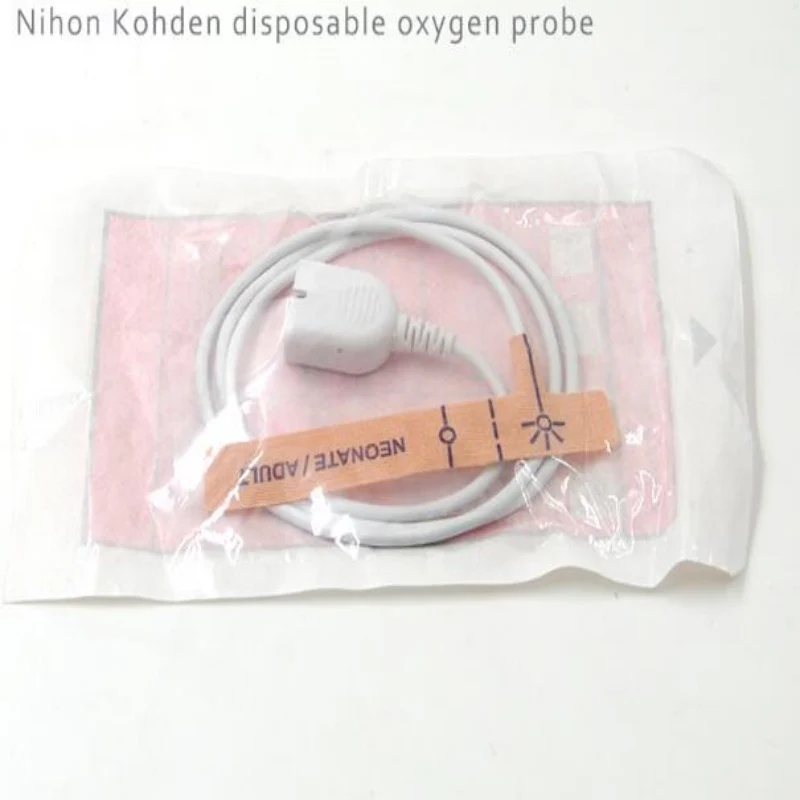 10pcs/Lot FREE SHIPPING Compatible For Nihon Kohden DB 9Pin Disposable Spo2 Sensor Adult/Neonate Use Pulse Oximeter Probe PVC 1M