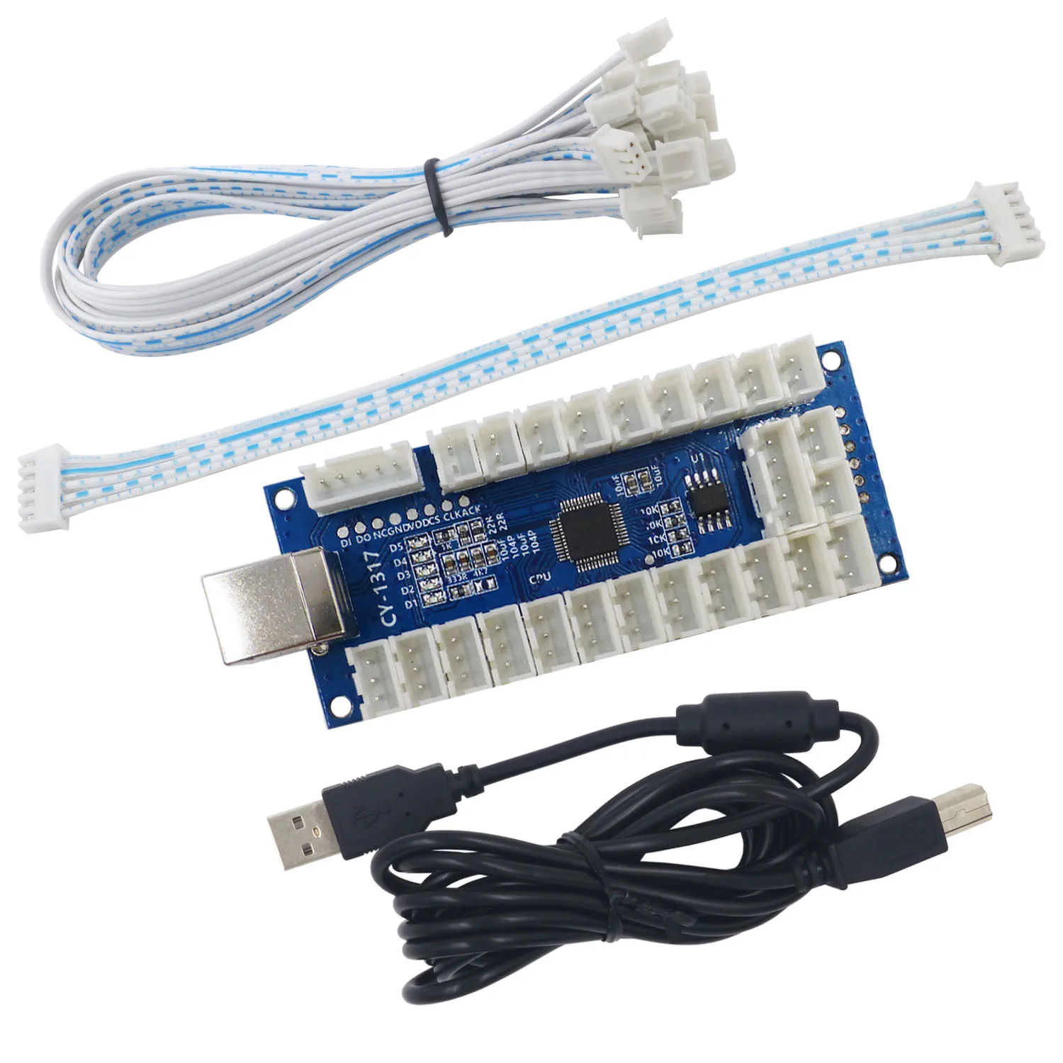 SJ @ JX-codificador USB para Arcade, controlador LED para PC, PS3, Kit de bricolaje para Arcade Android, botón LED sin retardo