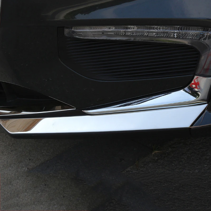 For Chevy Chevrolet Malibu 2016 2017 2018 Chrome Front Bumper Grille Cover Trim Light Accent Insert Protector Molding Garnish image 6
