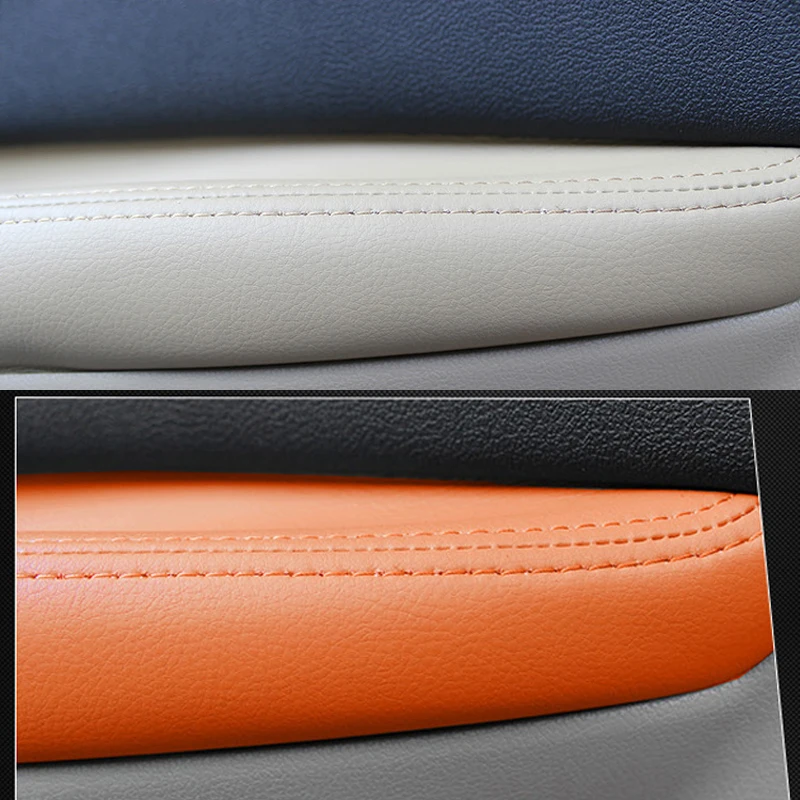 Microfiber Leather Front / Rear Door Panels Armrest Covers Protective Trim For Nissan QASHQAI J10 2007-2015