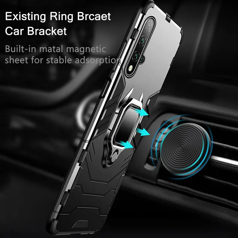KEYSION Shockproof Armor Case For Huawei Mate 30 20 Pro P30 P20 lite P Smart Y5 Y6 Y7 Y9 2019 Phone Cover for Honor 20 Pro 10i 10 lite 8a 8X 9X image 3