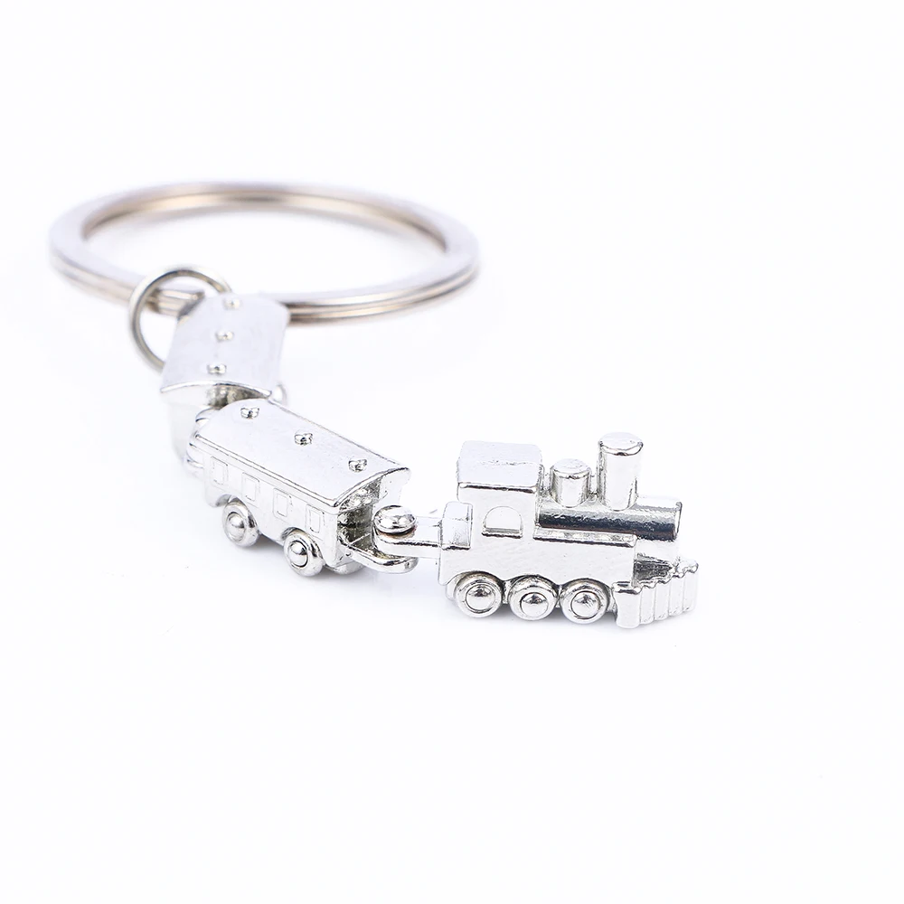 Train Model Keychain Men Women Key Chain Party Gift Jewelry Small Car Bag Charm Accessories Key Ring