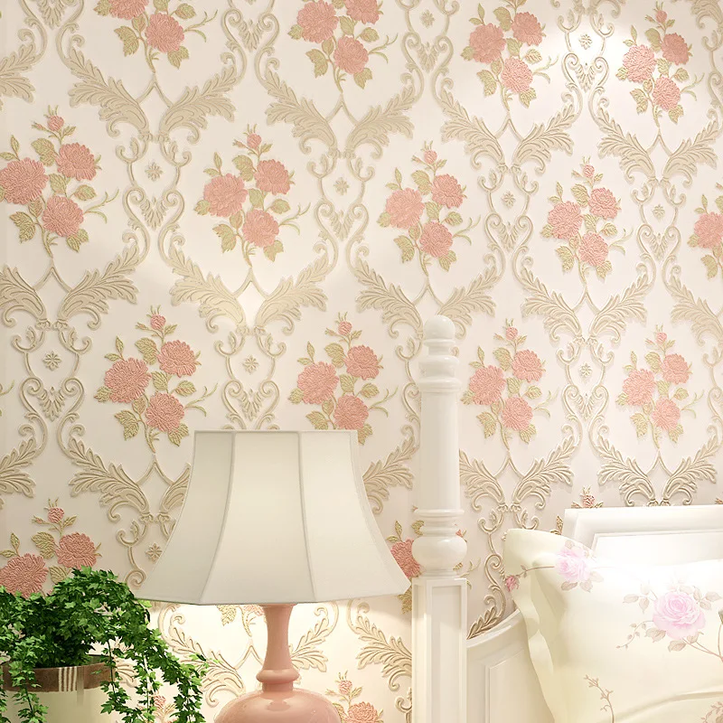 

beibehang European Paradise 3d Stereo Nonwovens Wall paper Warmer Bedroom Living Room Full House Sofa Background Wallpaper