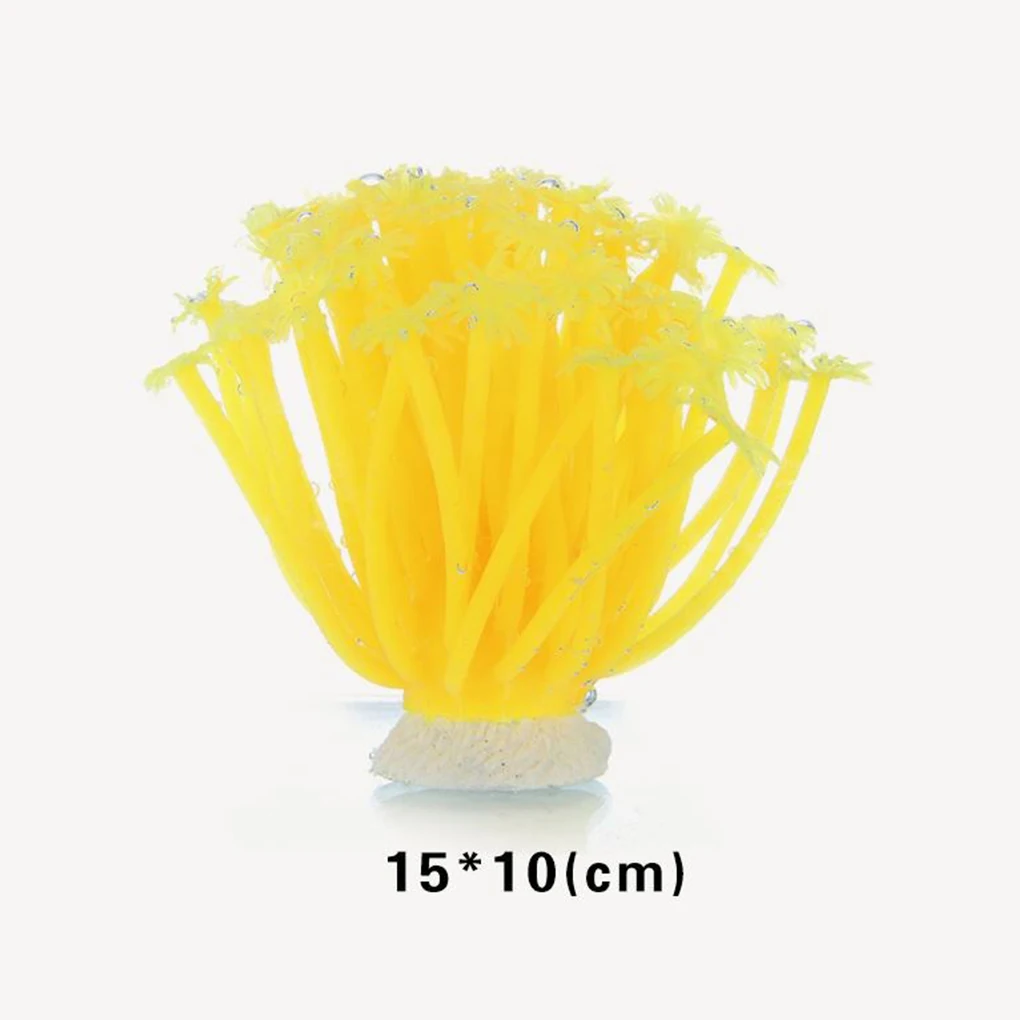 Artificial Sea Anemone Aquarium Decoration Imitated Coral Ornaments Underwater Aquatic Decor For Fish Tank Aquarium Decoration