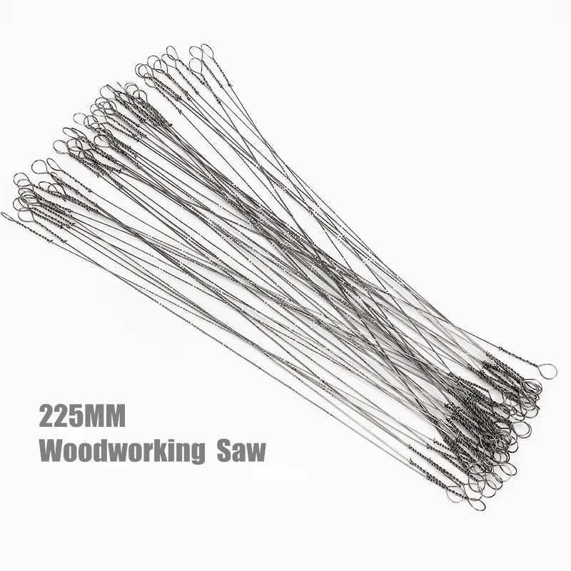 100pcs 225mm Woodworking Multi-sided Sawtooth Garland Saw Blade Multi Wire Tooth 0.6 0.7 0.8 1.0mm