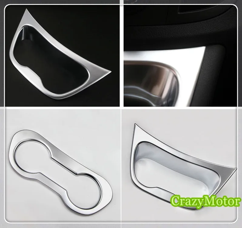 For Mercedes-Benz Vito W447 2014-2022 Chrome Front Middle Console Cup Holder Panel Frame Decoration Cover Trim Car Styling