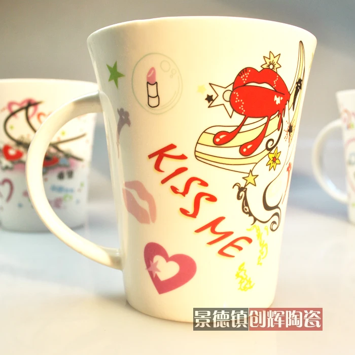 

0 Brief ceramic cup glass mug for birthday gift 1 piece