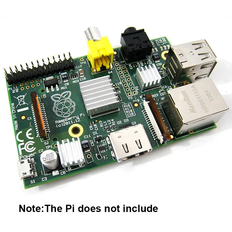 2 Sets/6pcs CPU RAM LAN Aluminum Heatsink Cooler,Mini PC Raspberry Pi 2, Raspberry Pi A A+, Raspberry Pi B B+ Radiator Cooling