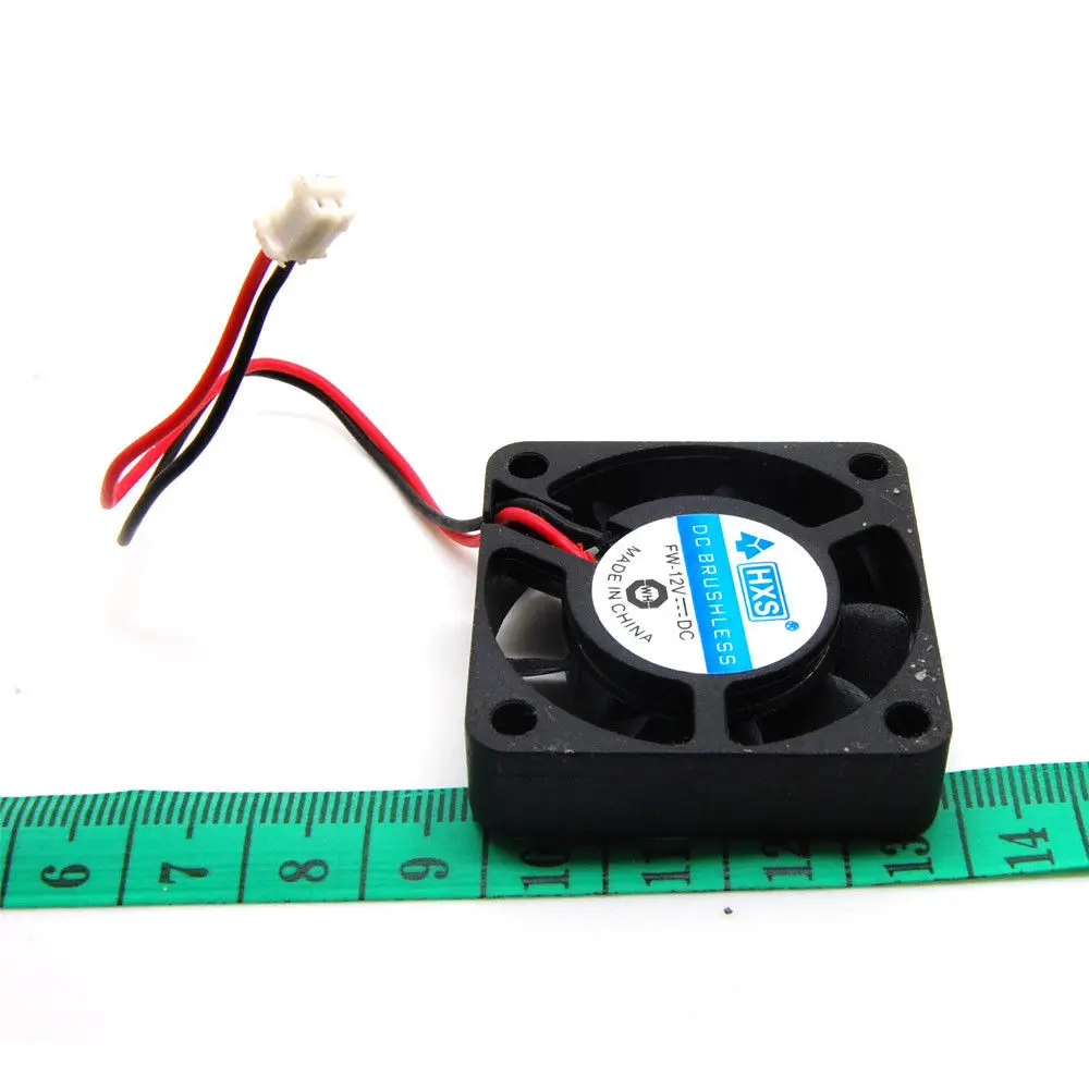 

12V 2-Pin DC Cooling Fan 40mm 40x40x10mm 4cm 4010s 9Blade Brushless Cooler