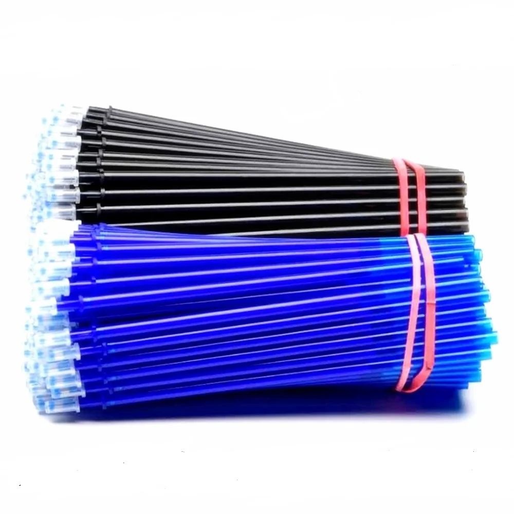 10Pcs Erasable Refills For Office Signature Gel Pens Magic Neutral Refill Blue/Black Ink Kid Writing Replacement School Supplies