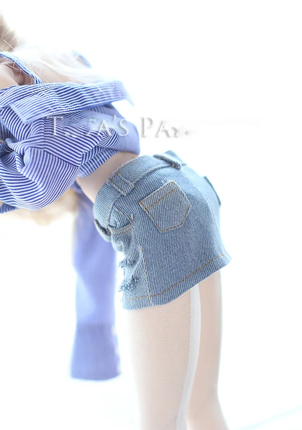 1/4 1/3 scale BJD Denim skirt Shredded clothes accessories for BJD/SD doll,Not included doll,shoes,wig,and other D2757