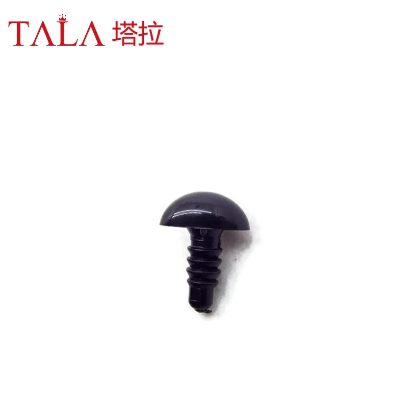 4.5mm-20mm Black Plastic Safety Noses For Amigurumi Dolls Stuffed Animals Dolls Toy Teddy Bear Come With Plastic Washers