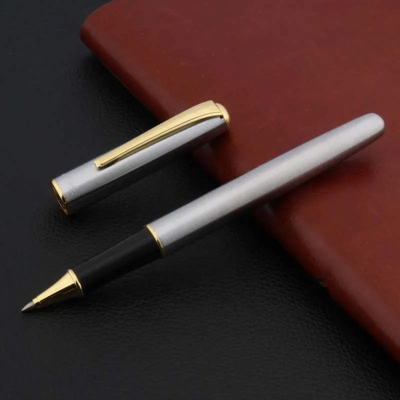 UFFICIO penna studente classico ALA Sung In acciaio Inox Roller Penna